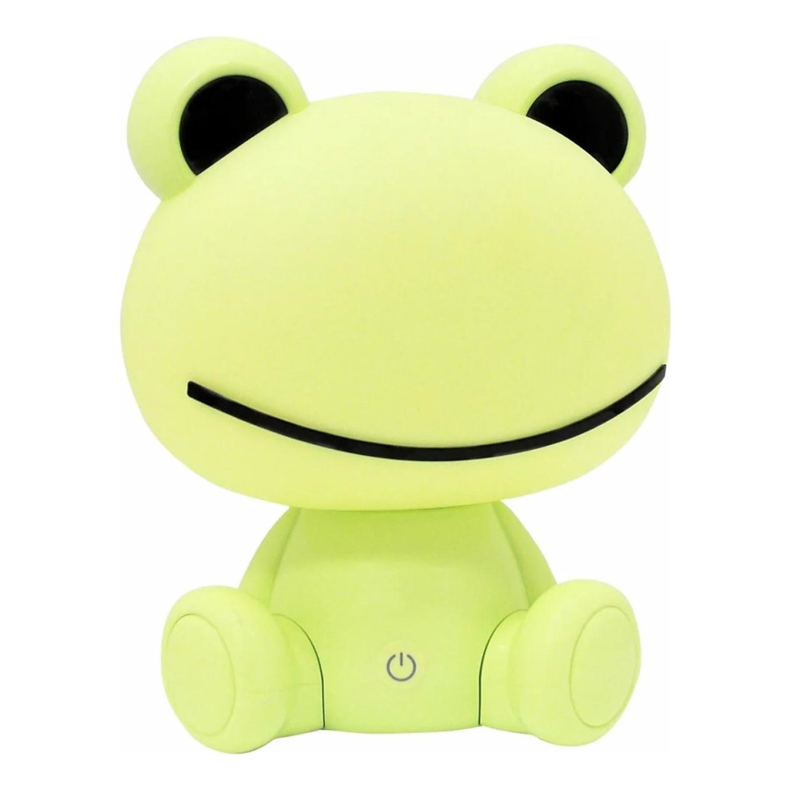 LED Stmívatelná dětská dotyková lampa FROG LED/2,5W/3,7V 1200 mAh