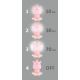 LED Stmívatelná dětská noční lampička  LED/2,5W/230V hroch růžový