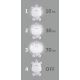LED Stmívatelná dětská noční lampička  LED/2,5W/230V hroch šedý