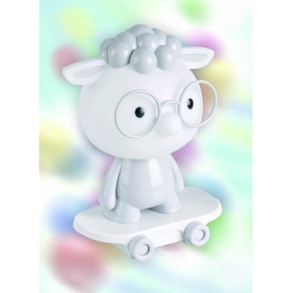 LED Stmívatelná dětská noční lampička LED/2,5W/230V ovce šedá