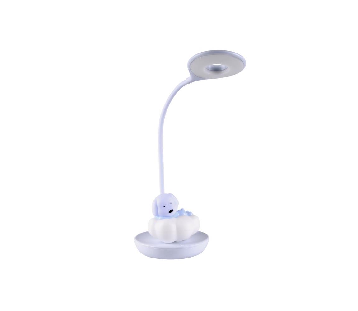 Polux LED Stmívatelná dětská stolní lampička DOG LED/2,5W/230V modrá SA1359