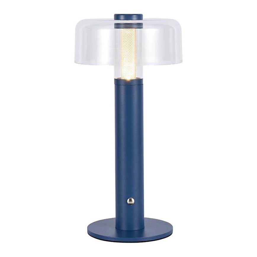 LED Stmívatelná dobíjecí dotyková stolní lampa LED/1W/5V 3000K 1800 mAh modrá