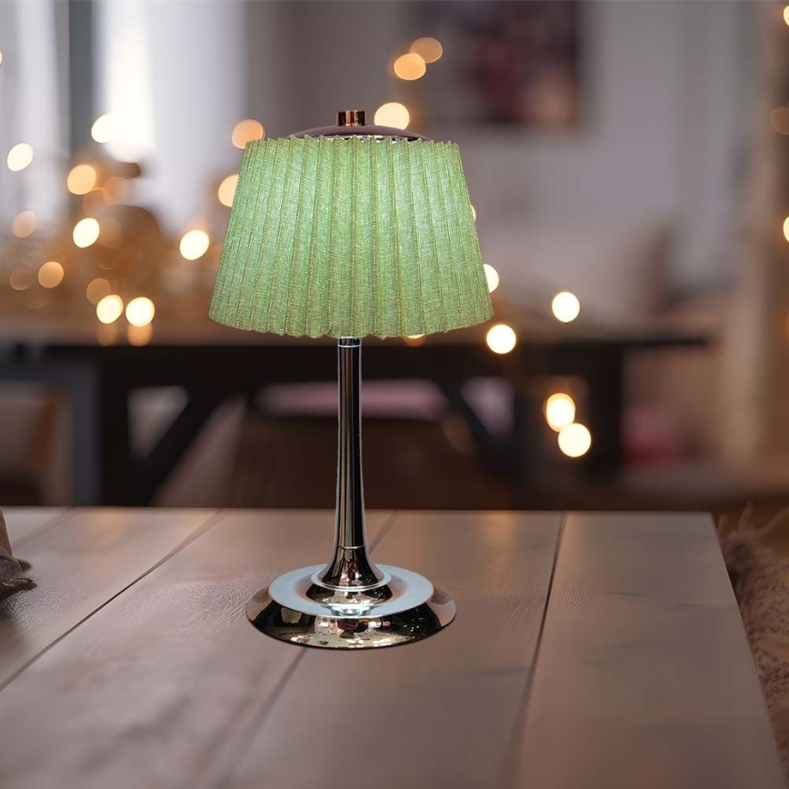 LED Stmívatelná nabíjecí dotyková stolní lampa LED/1,5W/5V 3000/4000/6000K 1800 mAh zelená