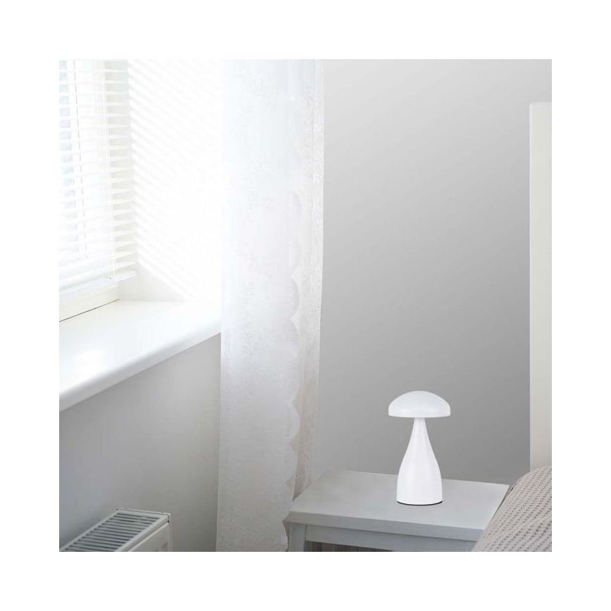 LED Stmívatelná dobíjecí dotyková stolní lampa LED/1W/5V 3000-6000K 1800 mAh bílá
