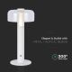 LED Stmívatelná dobíjecí dotyková stolní lampa LED/1W/5V 3000K 1800 mAh bílá