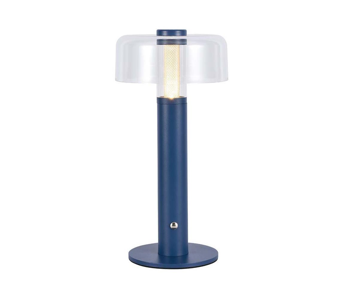  LED Stmívatelná dobíjecí stolní lampa LED/1W/5V 3000K 1800 mAh modrá 