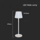 LED Stmívatelná dobíjecí dotyková stolní lampa LED/4W/5V 3000-6000K 1800 mAh bílá