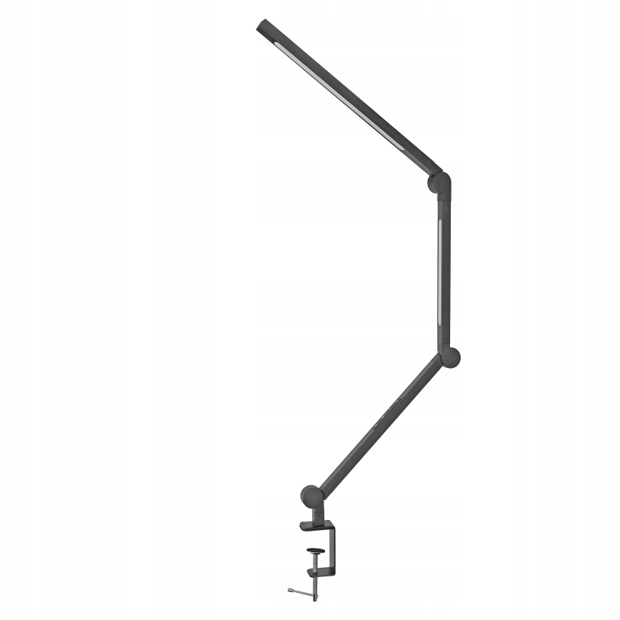 LED Stmívatelná dotyková flexibilní stolní lampa s klipem LED/12W/230V 3000/4000/6000K černá