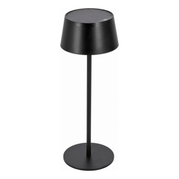 LED Stmívatelná dotyková solární lampa LED/3W/5V USB 1800 mAh IP44 černá