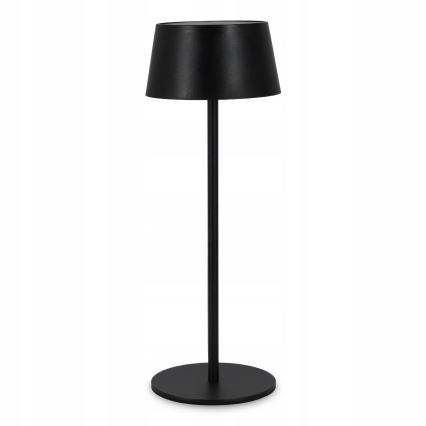 LED Stmívatelná dotyková solární lampa LED/3W/5V USB 1800 mAh IP44 černá