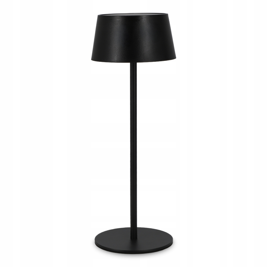 LED Stmívatelná dotyková solární lampa LED/3W/5V USB 1800 mAh IP44 černá