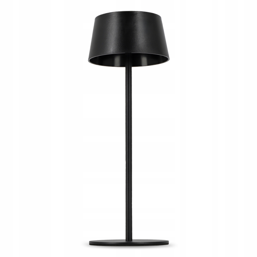 LED Stmívatelná dotyková solární lampa LED/3W/5V USB 1800 mAh IP44 černá