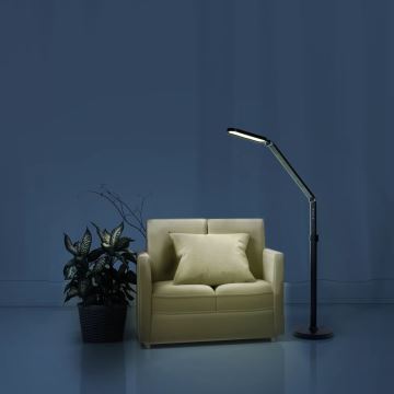 LED Stmívatelná dotyková stojací lampa FERRARA LED/13W/230V 3000/4000/6000K černá