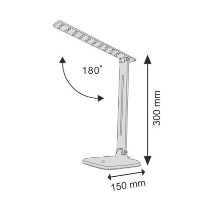 LED Stmívatelná dotyková stolní lampa JOWI LED/8W/230V černá