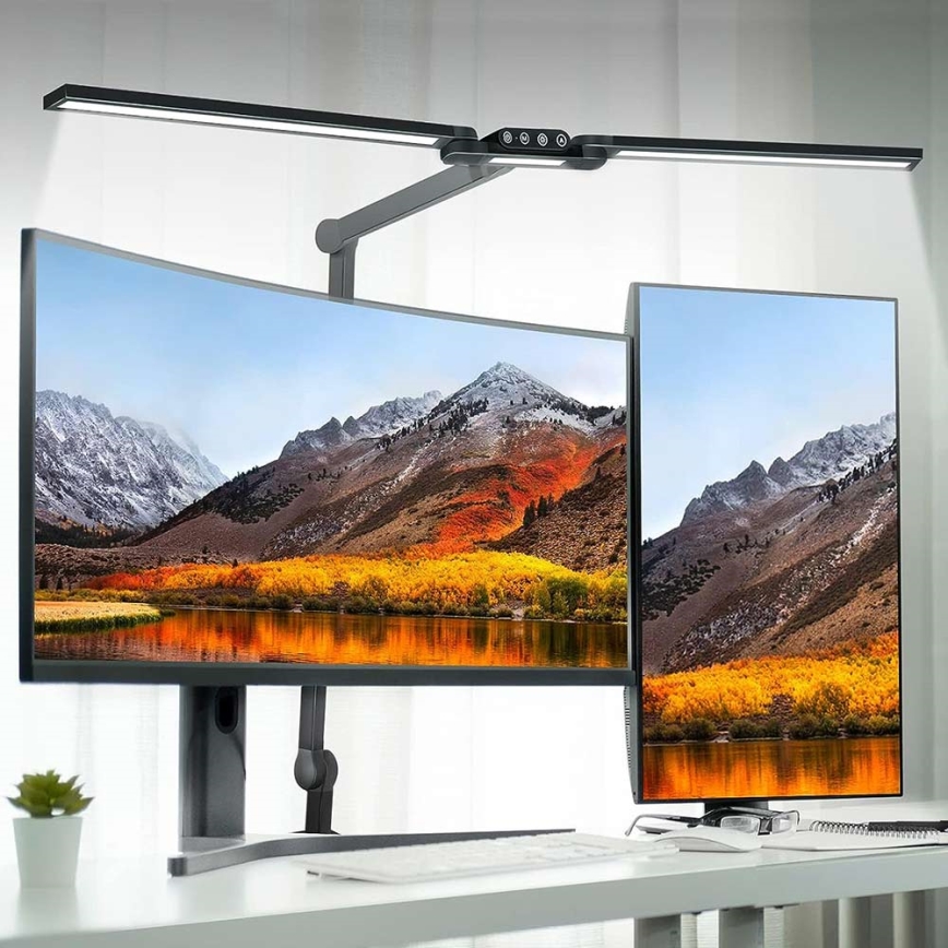 LED Stmívatelná dotyková flexibilní stolní lampa POINTIQ LED/24W/230V 3000-6500K CRI 92 černá