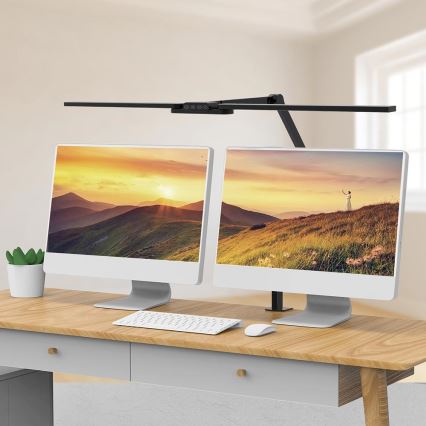 LED Stmívatelná dotyková flexibilní stolní lampa POINTIQ LED/24W/230V 3000-6500K CRI 92 černá
