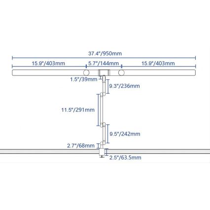 LED Stmívatelná dotyková flexibilní stolní lampa POINTIQ LED/24W/230V 3000-6500K CRI 92 černá