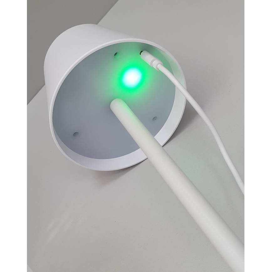 LED Stmívatelná dotyková stolní lampa LED/5W/5V USB 1200 mAh bílá