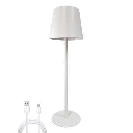 LED Stmívatelná dotyková stolní lampa LED/5W/5V USB 1200 mAh bílá