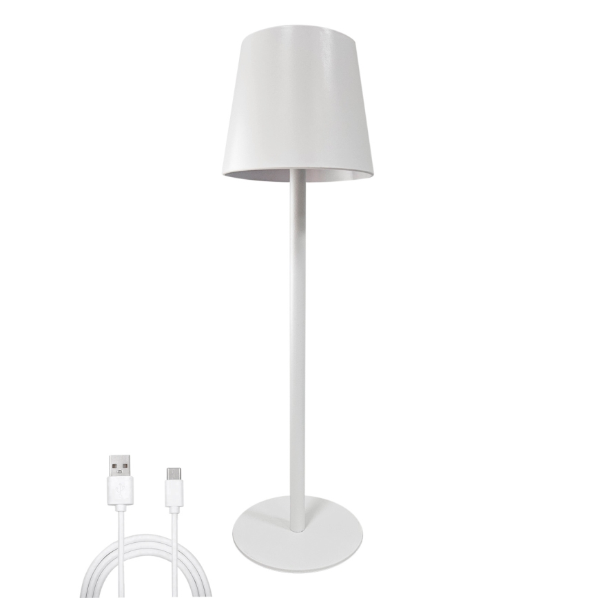 LED Stmívatelná dotyková stolní lampa LED/5W/5V USB 1200 mAh bílá