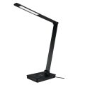 LED Stmívatelná dotyková stolní lampa s bezdrátovým dobíjením LED/9W/230V 3000-6500K černá
