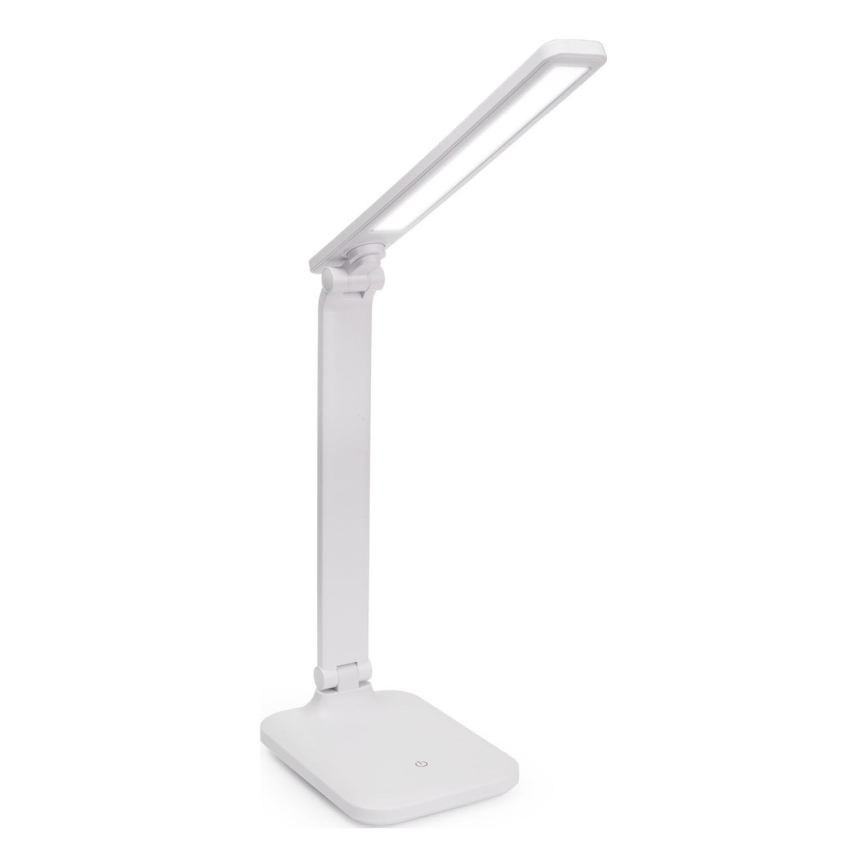 LED Stmívatelná dotyková stolní lampa s bezdrátovým nabíjením a USB portem REMUS LED/5W/230V bílá