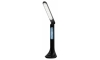 LED Stmívatelná dotyková stolní lampa s displejem LED/4W/5V černá