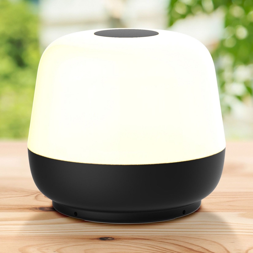LED Stmívatelná dotyková venkovní stolní lampa SAMBA LED/1,2W/5V USB 1200 mAh IP44 černá