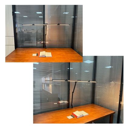 LED Stmívatelná dotyková flexibilní stolní lampa POINTIQ LED/36W/230V 3000-6500K CRI 92 černá