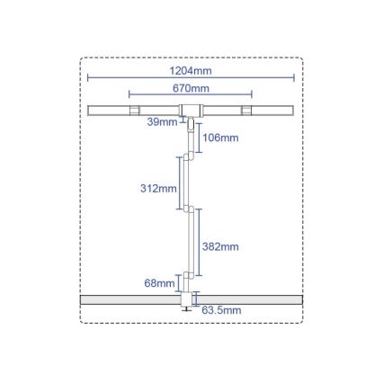 LED Stmívatelná dotyková flexibilní stolní lampa POINTIQ LED/36W/230V 3000-6500K CRI 92 černá