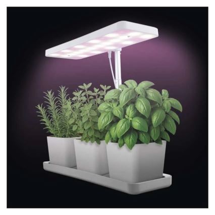 LED Stmívatelná interiérová lampa pro pěstování rostlin GROW LED/7W/5V