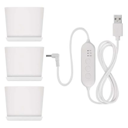 LED Stmívatelná interiérová lampa pro pěstování rostlin GROW LED/7W/5V