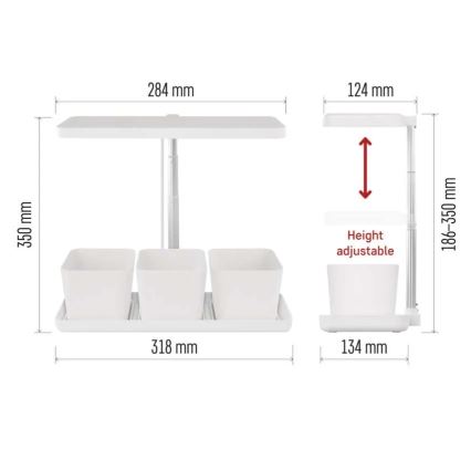 LED Stmívatelná interiérová lampa pro pěstování rostlin GROW LED/7W/5V