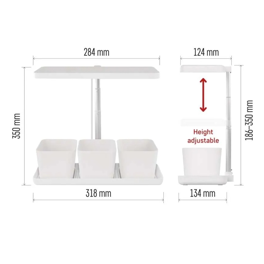 LED Stmívatelná interiérová lampa pro pěstování rostlin GROW LED/7W/5V