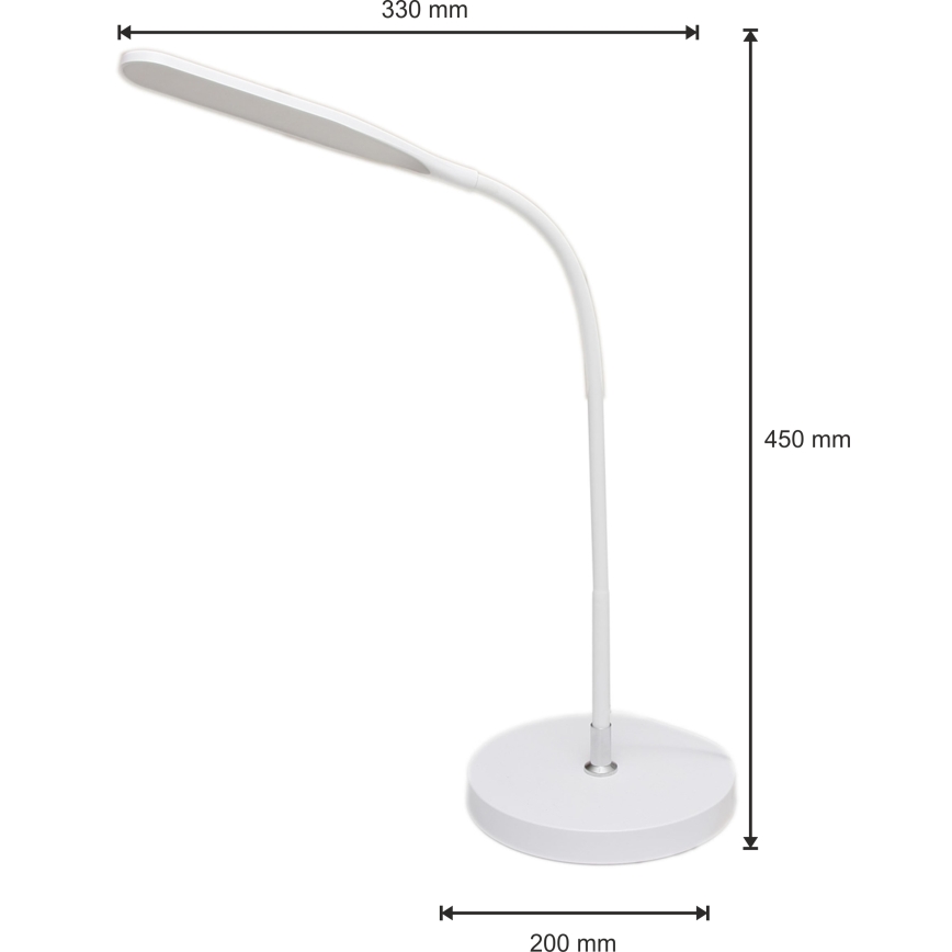 LED Stmívatelná lampa 3v1 LED/10W/230V 3000/4000/6000K CRI 90 bílá