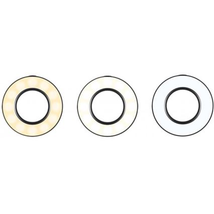 LED Stmívatelná lampa s klipem a držákem pro vlogování LED/4W/USB