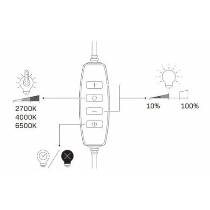 LED Stmívatelná lampa se stativem a držákem pro vlogování LED/15W/5V 2700-6500K
