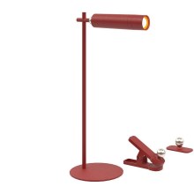 LED Stmívatelná magnetická dobíjecí stolní lampa 3v1 LED/3W/5V 4000K 1500 mAh červená