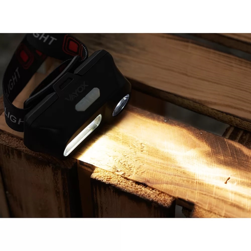 LED Stmívatelná nabíjecí čelovka 2xLED/5V IP44 210 lm 2000 mAh
