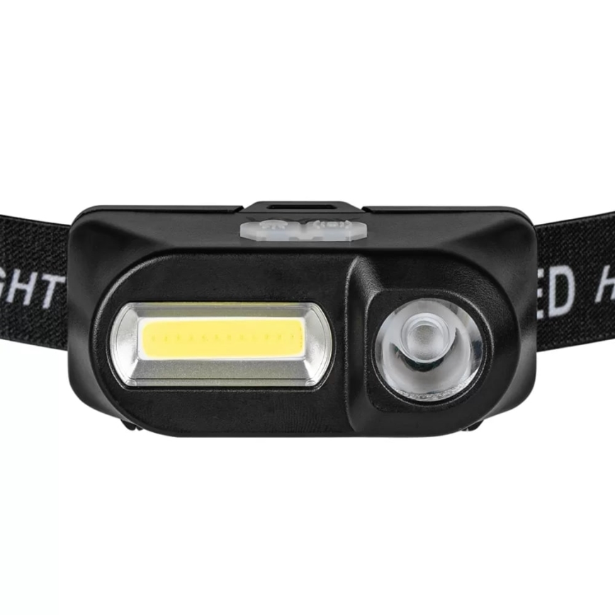 LED Stmívatelná nabíjecí čelovka 2xLED/5V IP44 210 lm 2000 mAh