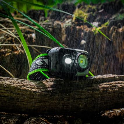 LED Stmívatelná nabíjecí čelovka LED/10W/5V/3xAAA IP66 800 lm 1000 mAh