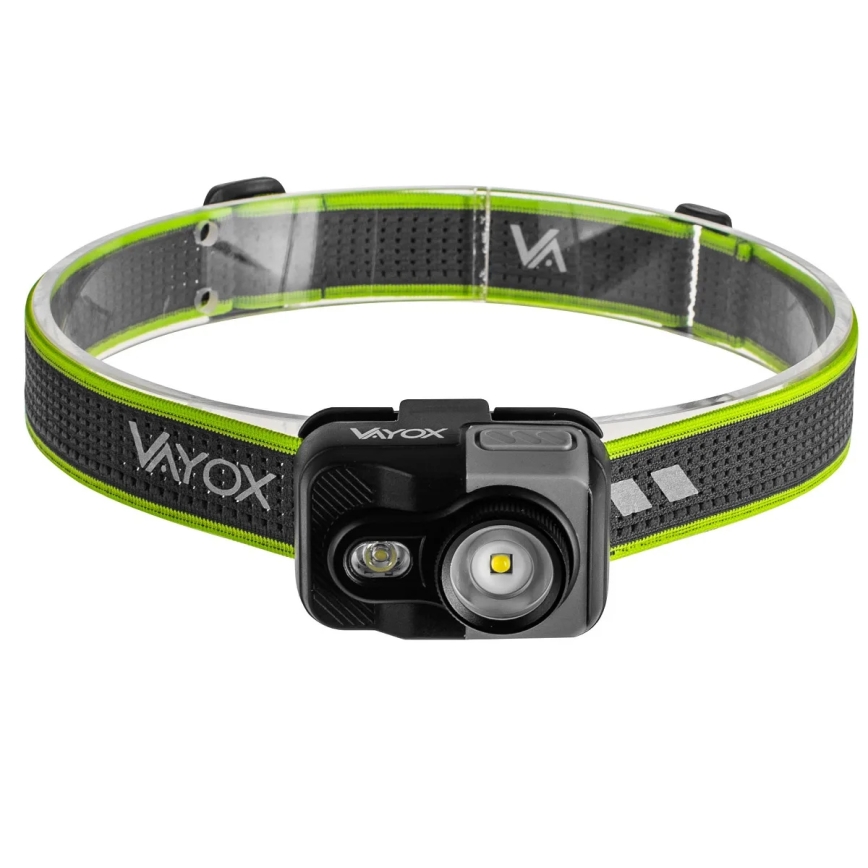 LED Stmívatelná nabíjecí čelovka LED/10W/5V/3xAAA IP66 800 lm 1000 mAh