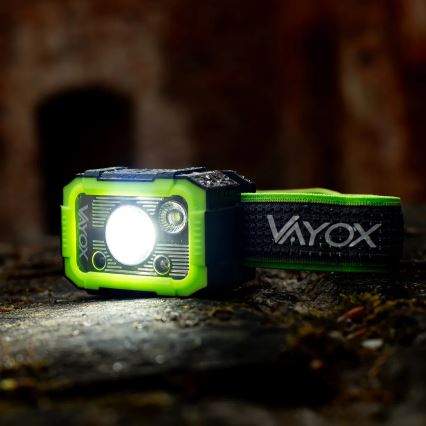 LED Stmívatelná nabíjecí čelovka se senzorem LED/10W/5V IP66 750 lm 1500 mAh