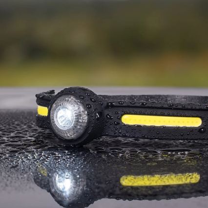 LED Stmívatelná nabíjecí čelovka s červeným světlem LED/5V IPX4 550 lm 600 mAh