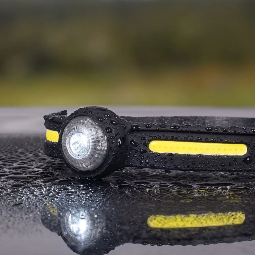 LED Stmívatelná nabíjecí čelovka s červeným světlem LED/5V IPX4 550 lm 600 mAh