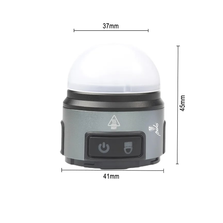 LED Stmívatelná nabíjecí čelovka LED/8W/5V IP42 210 lm 800 mAh