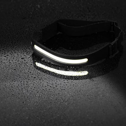 LED Stmívatelná nabíjecí čelovka se senzorem 2xLED/5V IP44 350 lm 1200 mAh