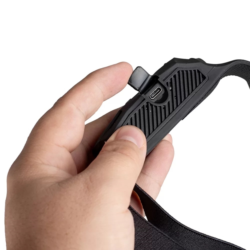 LED Stmívatelná nabíjecí čelovka se senzorem 3xLED/5V IP44 300 lm 1200 mAh