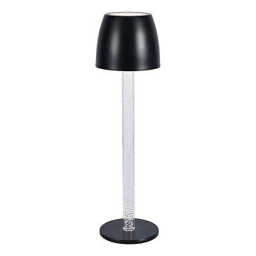 LED Stmívatelná nabíjecí dotyková stolní lampa LED/3W/5V 3000K 1800 mAh černá