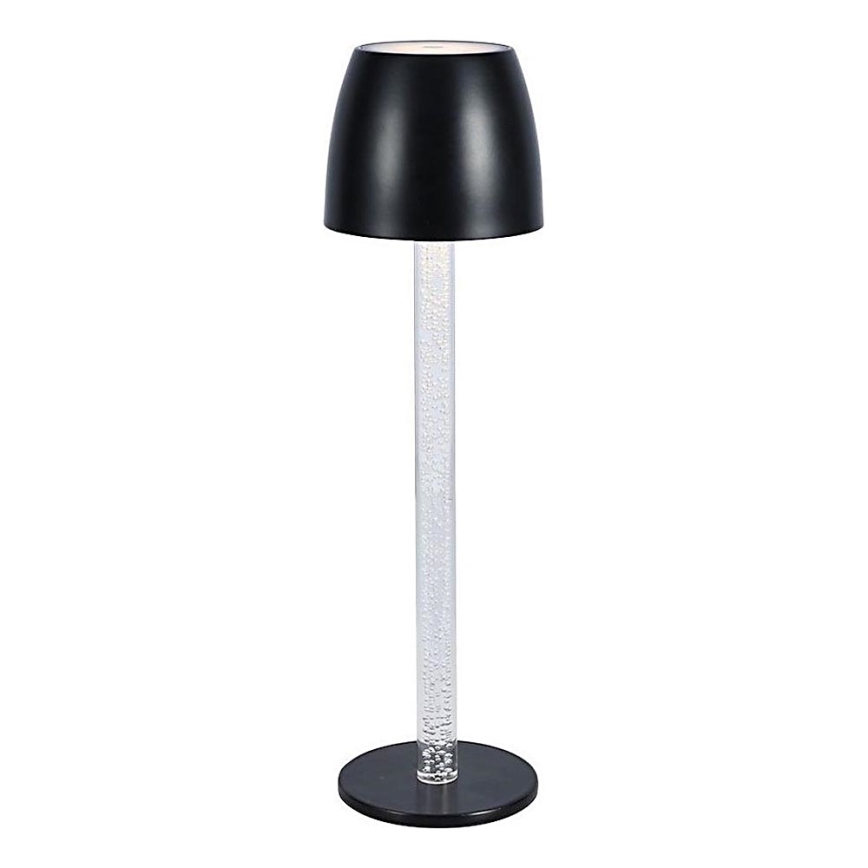 LED Stmívatelná nabíjecí dotyková stolní lampa LED/3W/5V 3000K 1800 mAh černá